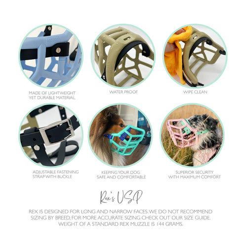 Size Rex - Made to order muzzle with colour customisation