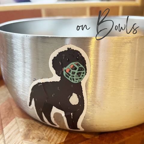 Muzzled Malinois sticker