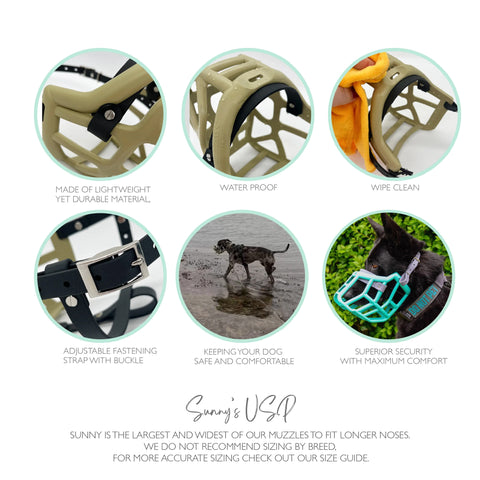 Size Sunny - Made to order muzzle with colour customisation