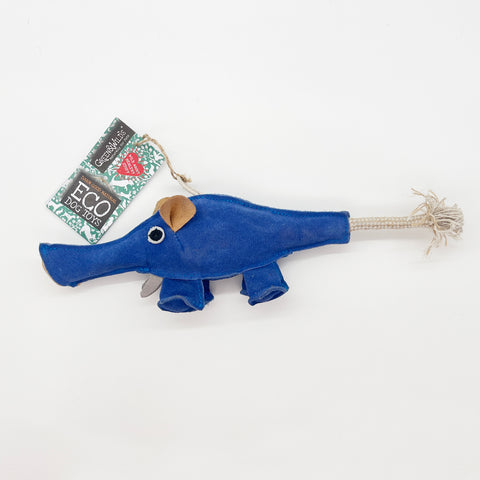 Green & Wild's | Dino the Dyno Fish, Eco Dog Toy