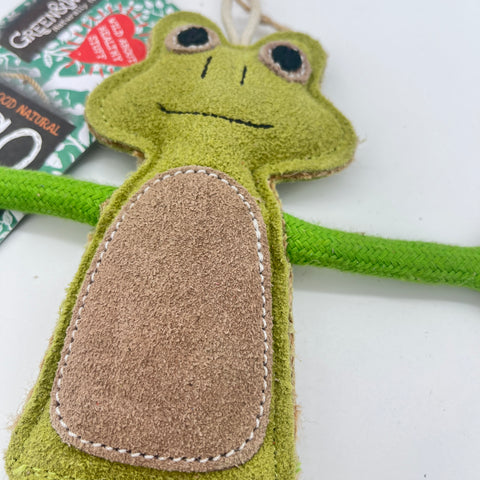 Green & Wild's | Francois le Frog, Eco Dog Toy