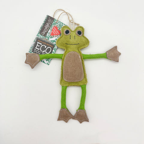 Green & Wild's | Francois le Frog, Eco Dog Toy