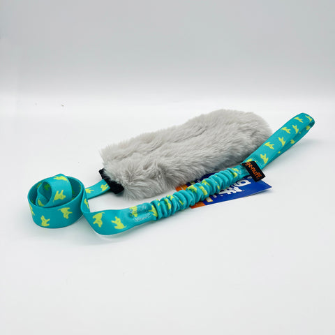 Tug-e-nuff | Faux Fur Squeaky Chaser Bungee Edition