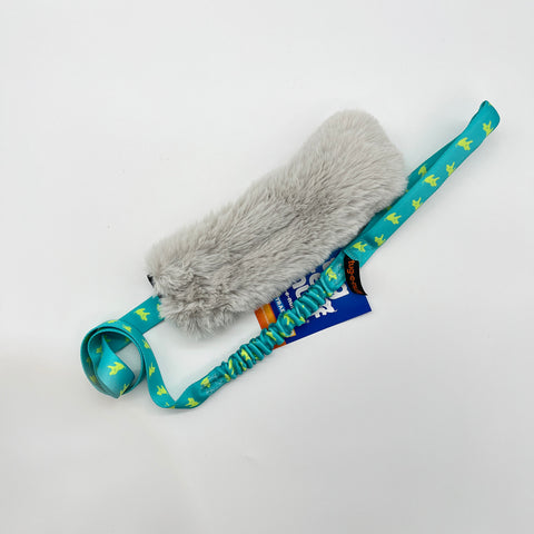 Tug-e-nuff | Faux Fur Squeaky Chaser Bungee Edition