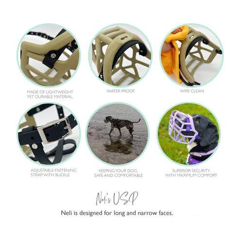 Size Neli - Made to order muzzle with colour customisation