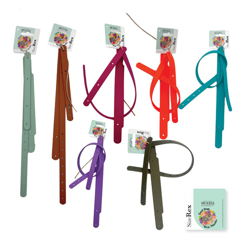 Coloured Biothane Strapping set bundle for Dog Muzzles for Trade