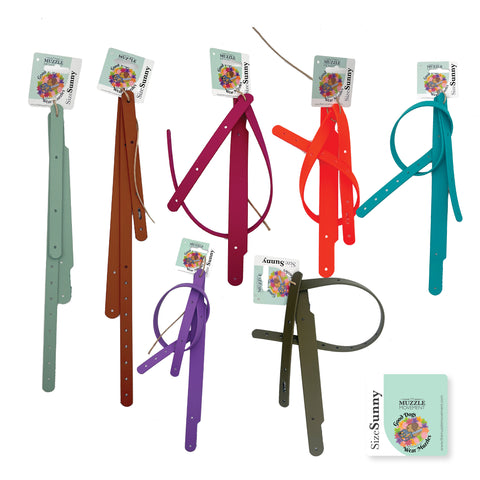 Coloured Biothane Strapping set bundle for Dog Muzzles for Trade