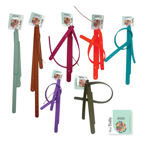Coloured Biothane Strapping set bundle for Dog Muzzles for Trade