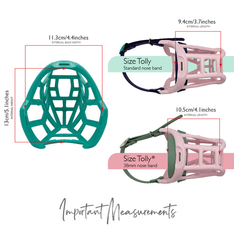 Size Tolly - Made to order muzzle with colour customisation